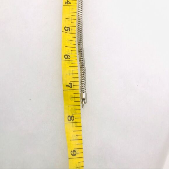 Express Silver Round Snake Chain Bracelet - Picture 4 of 4